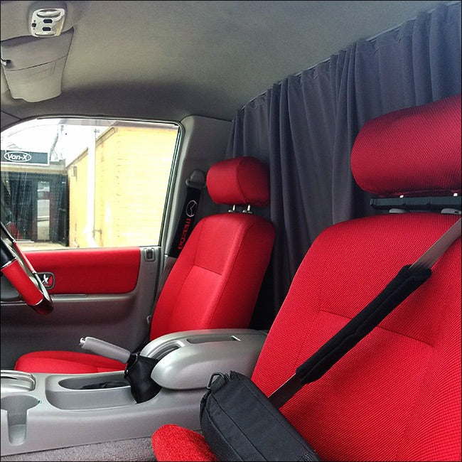 For Mazda Bongo Cab Divider Curtain Kit with Rail Premium Quality - Van-X