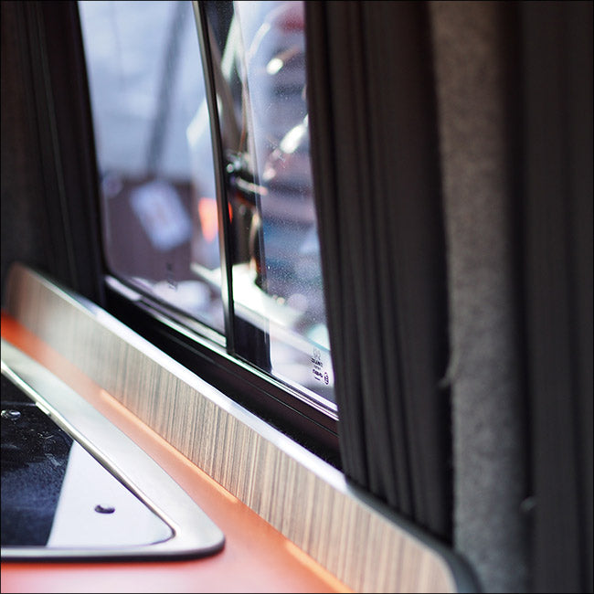 For Vauxhall Movano Blackout Camper Curtains Black/Black - Create Your Own Bundle | Van-X