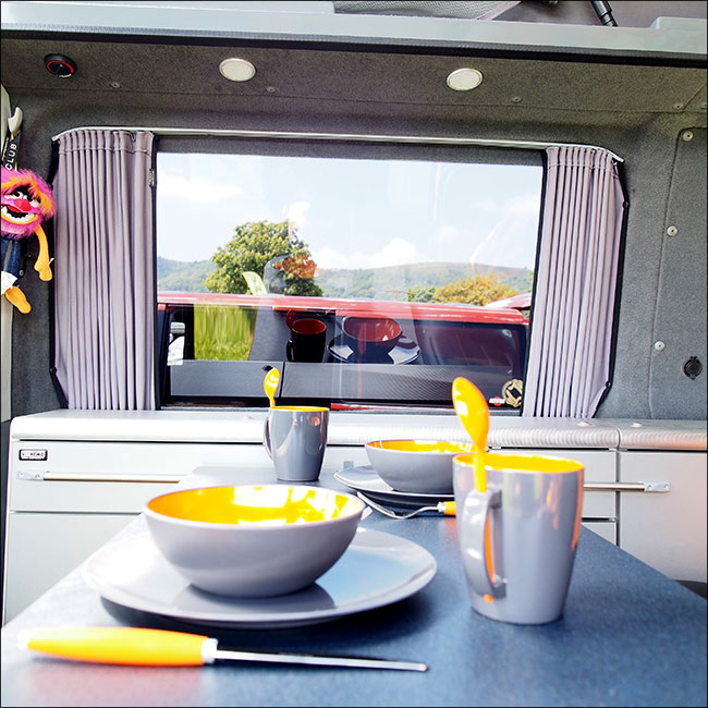 For Renault Trafic Blackout Camper Curtains Black/Grey - Create Your Own Bundle | Van-X