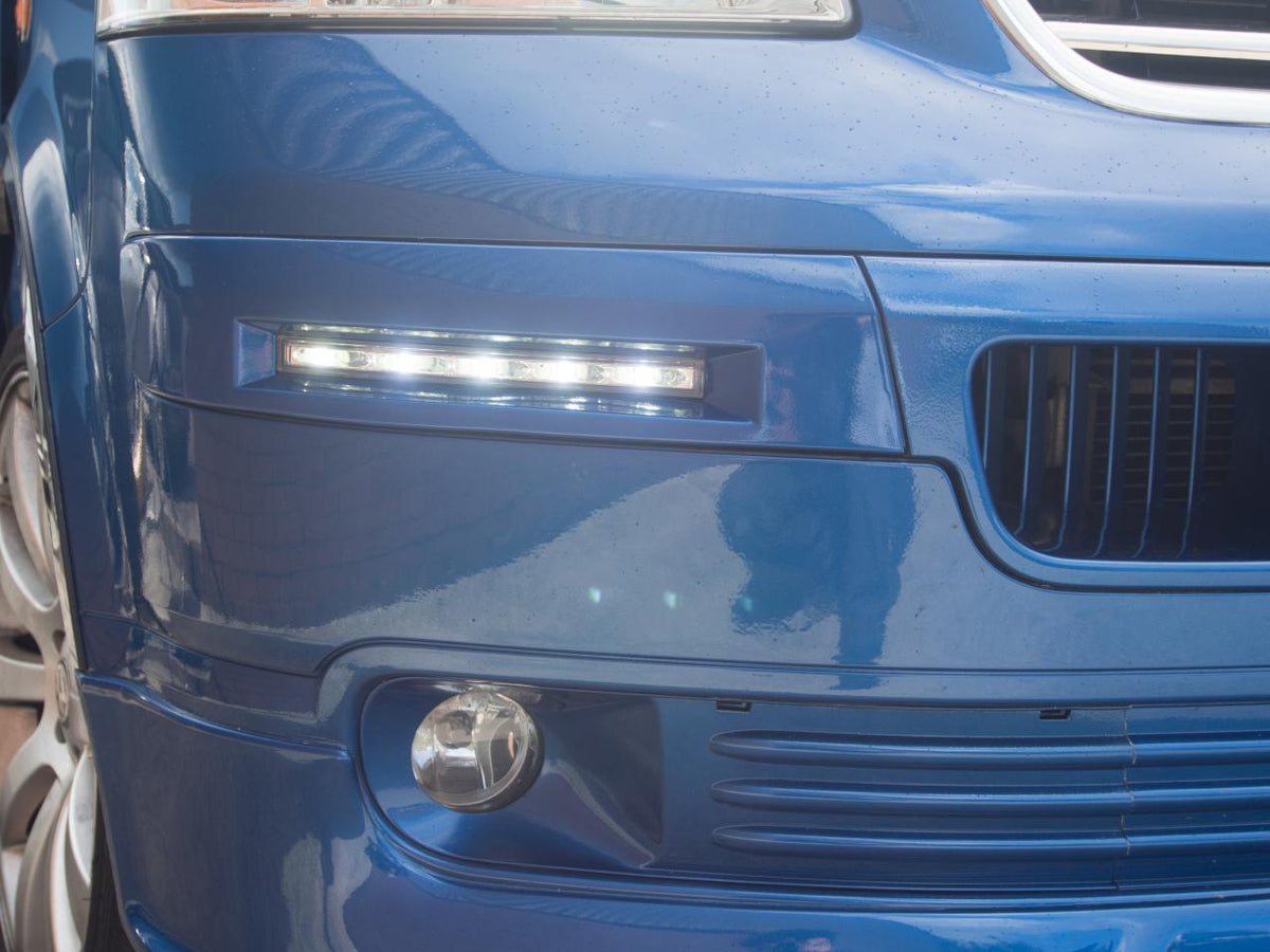 For VW T5 DRL, LED Commercial Bumper Daylight Kit Painted and Ready to Fit