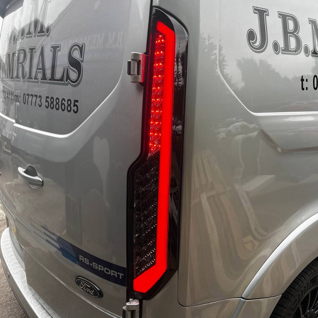 For Ford Transit Custom MK2 LED Rear Tail Lights – Smoked Lenses & Sequential Indicators | Van-X