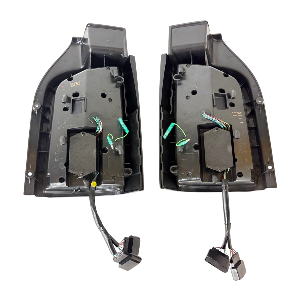 For VW T5.1 Transporter MK3.1 Barndoor Smoked Full Frame LED Rear Lights | Van-X