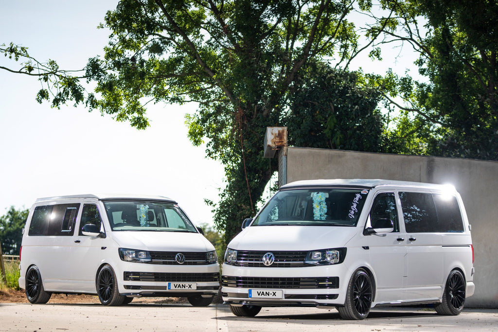 For VW T6 SWB Side Skirts Candy White Plastic Painted and Ready to Fit (B-Grade)