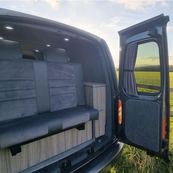 For Peugeot Expert Blackout Camper Curtains Black/Grey - Create Your Own Bundle | Van-X