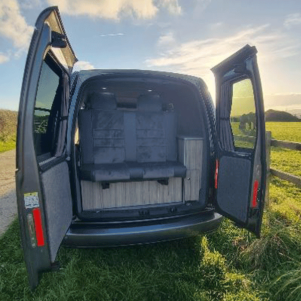 For Peugeot Expert Blackout Camper Curtains Black/Grey - Create Your Own Bundle | Van-X