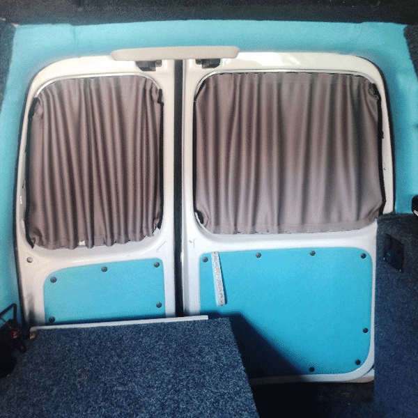 For Peugeot Expert Blackout Camper Curtains Black/Grey - Create Your Own Bundle | Van-X